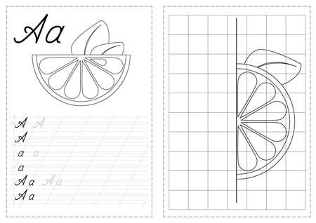 Alphabet letters tracing worksheet with russian alphabet letters.. photograph about Russian Alphabet Printable identified as Alphabet letters tracing worksheet with russian alphabet letters..